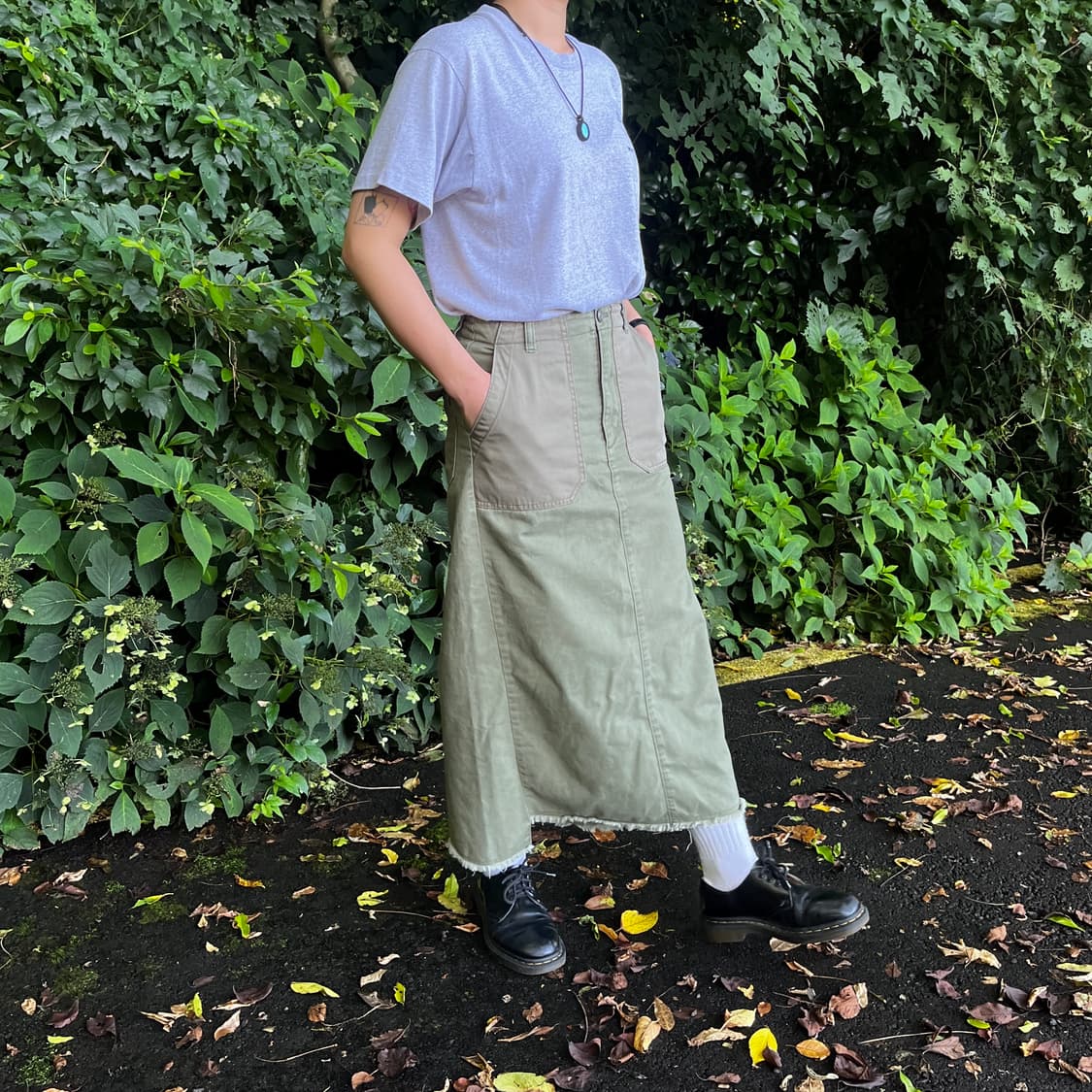 Japanese Vintage Fatigue long skirt  상품이미지1