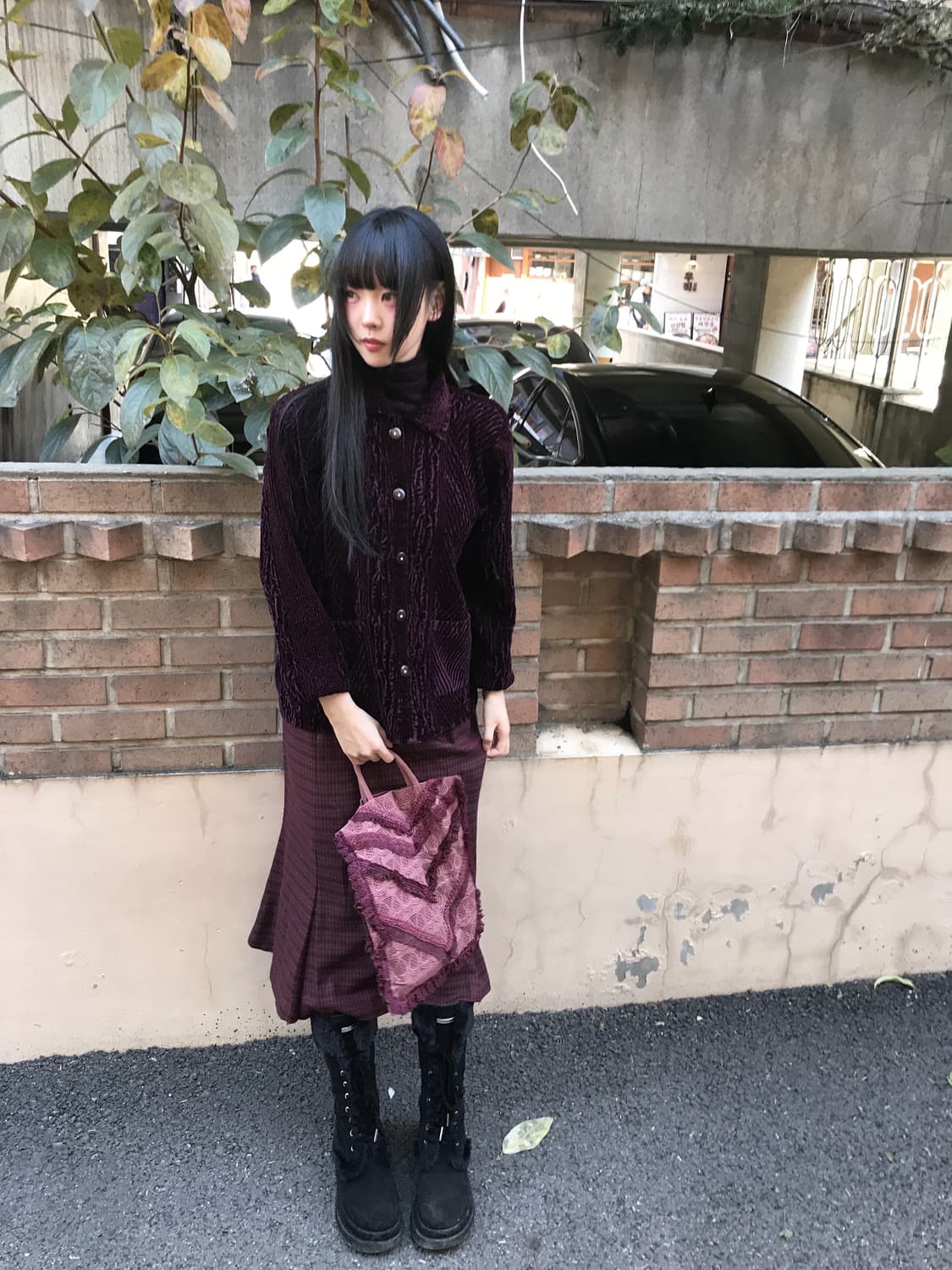 Highneck Soft Warm Knit Top(Deep Purple) 상품이미지9