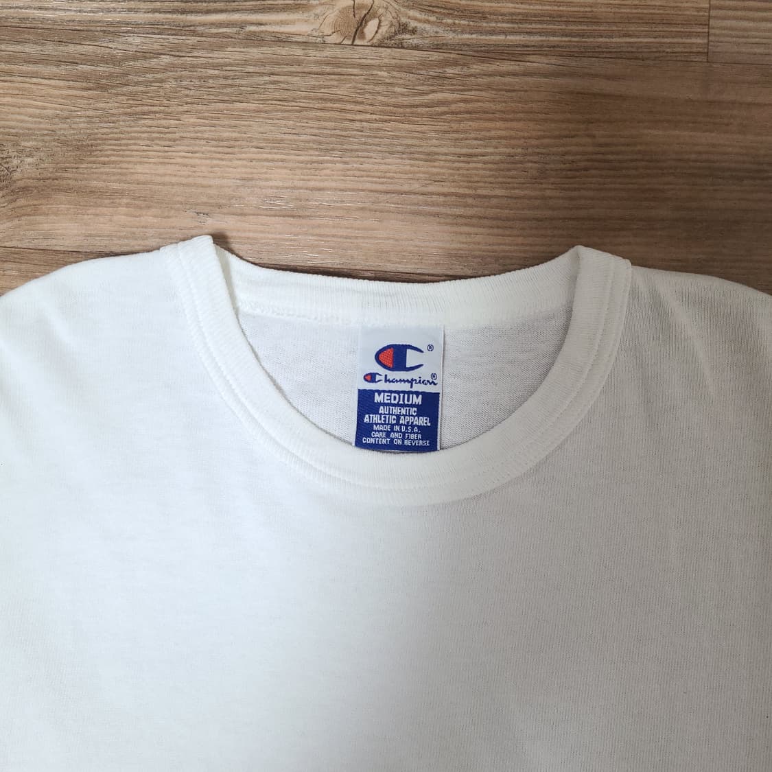 (100) 90s USA 챔피온 빈티지 스펠아웃 반팔 티셔츠 싱글스티치 상품이미지3