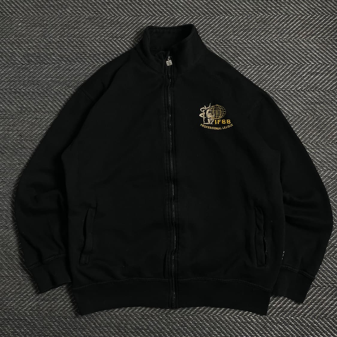 IFBB 프로페셔널 리그 빅로고 트레이닝 집업y 3976 상품이미지3