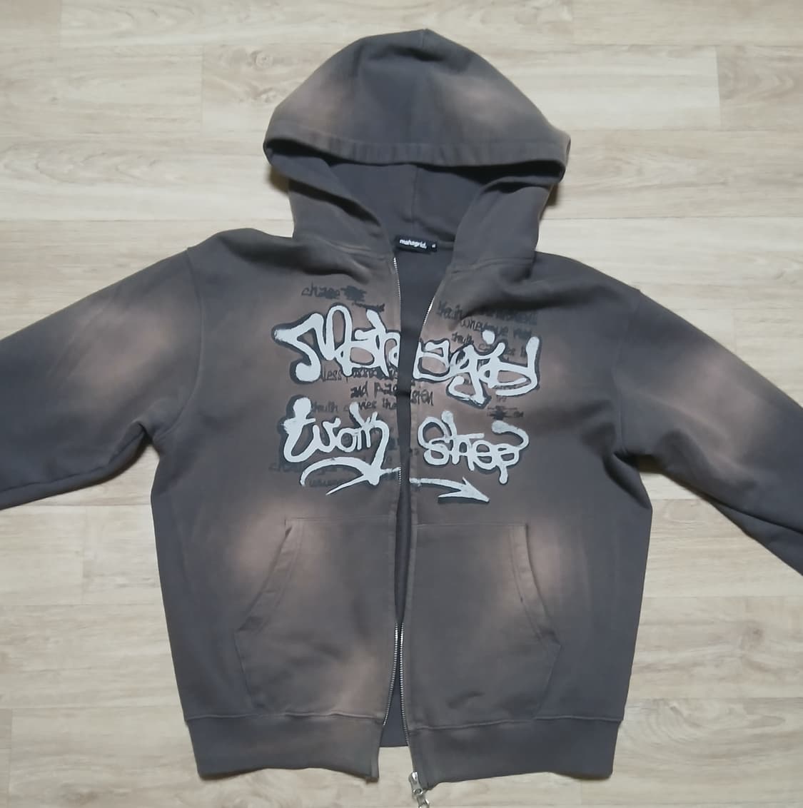 마하그리드 SPRAY GRAFFITI ZIP UP HOODIE 후드집업 상품이미지3
