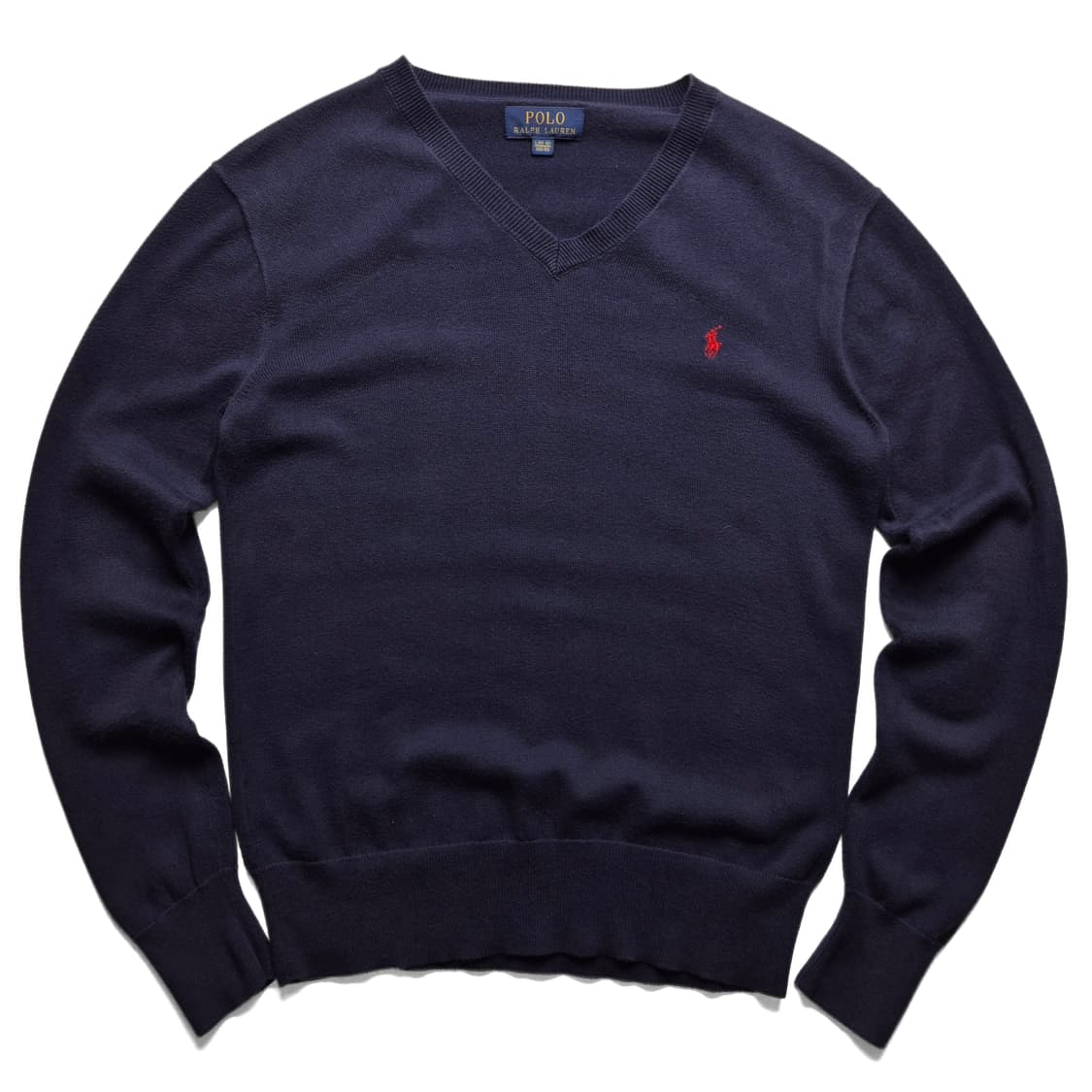 [L(14-16)] 폴로 랄프로렌 엘보우 패치 V넥 니트 상품이미지2