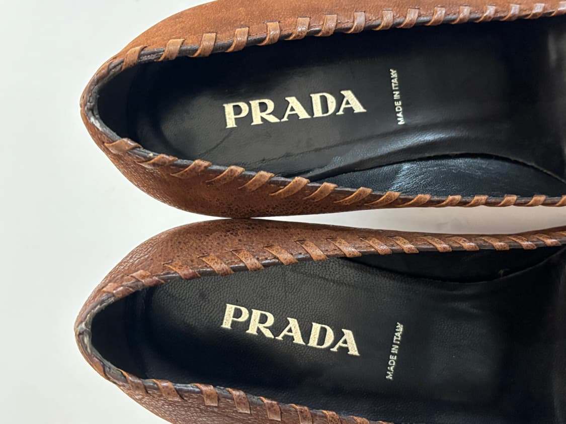 Flower Suede Pumps (37)  • PRADA 상품이미지3