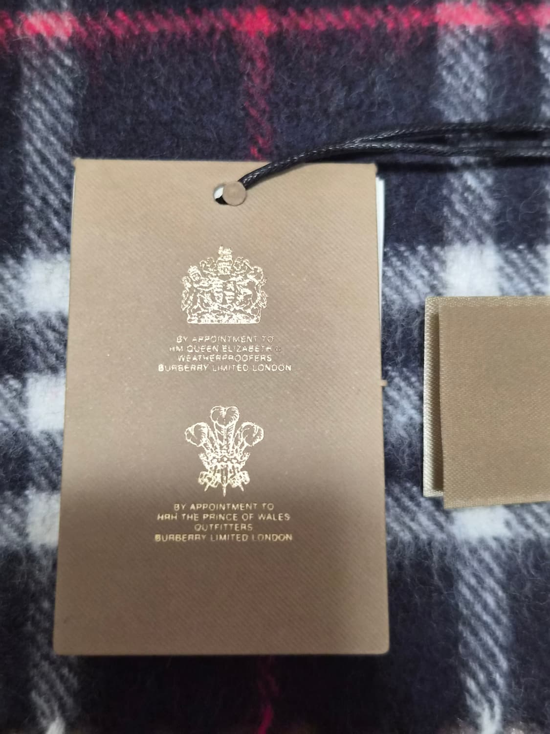 (정품) 버버리 캐시미어 체크 목도리 (명품 머플러 숄 스카프) 상품이미지2