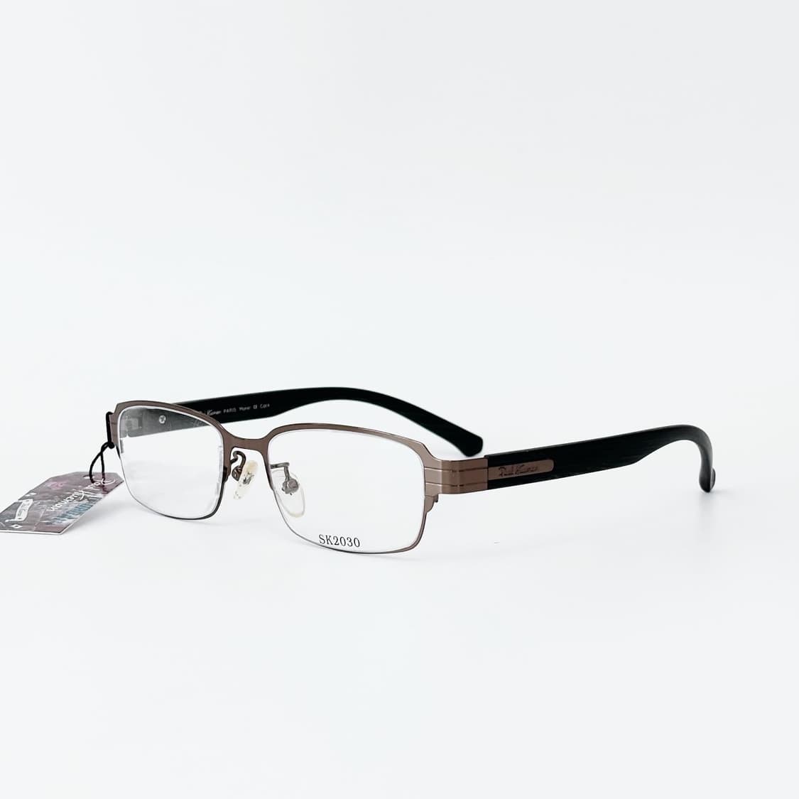 Paul Hueman 브라운 우드템플 데드스탁 빈티지안경 상품이미지1