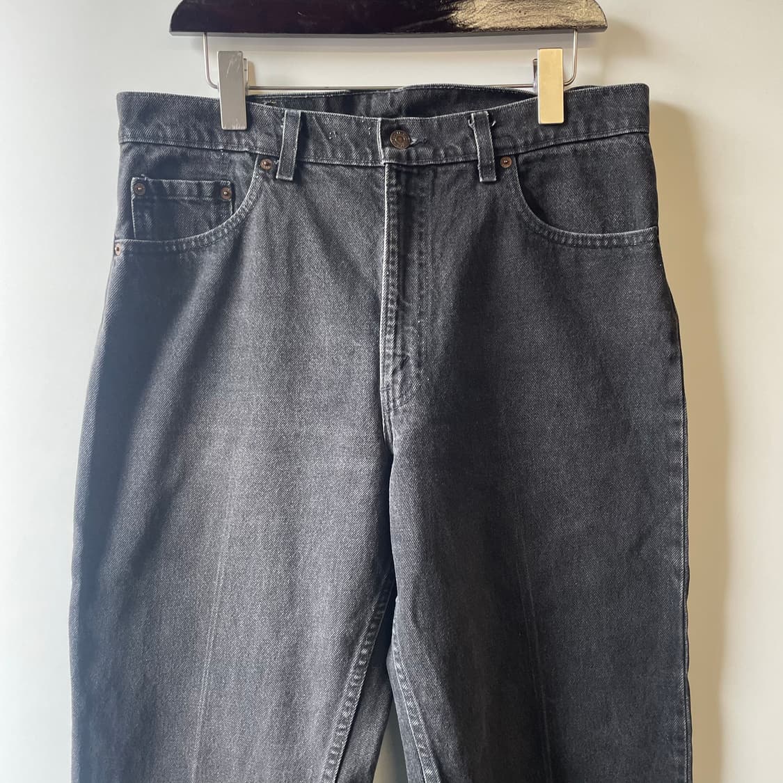 90s 리바이스 550 흑청 데님팬츠 상품이미지2