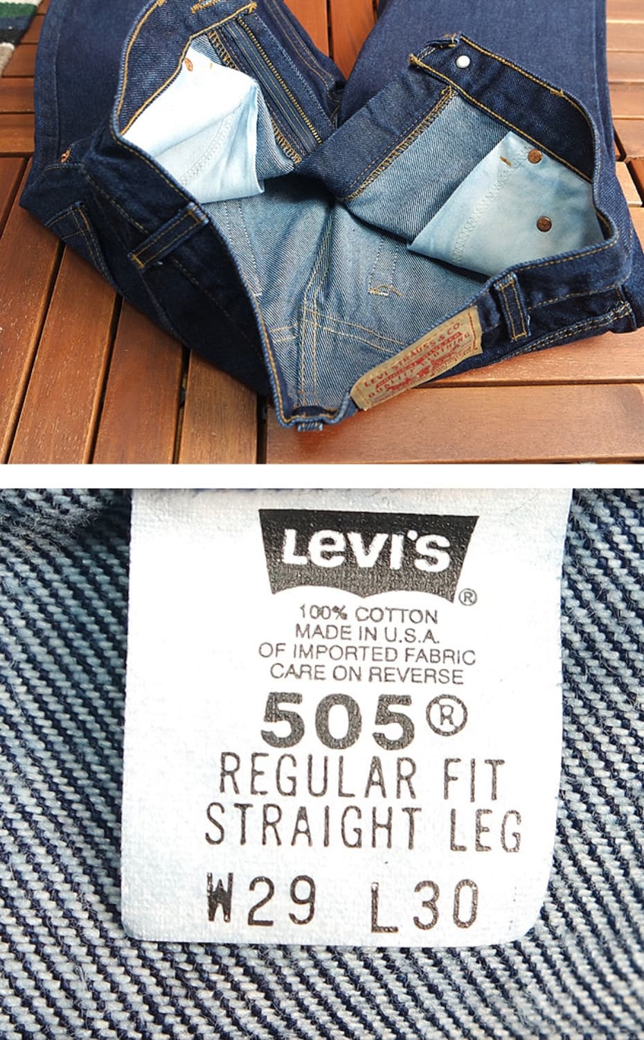 미국산 00s 리바이스 505  데님 29사이즈  상품이미지7