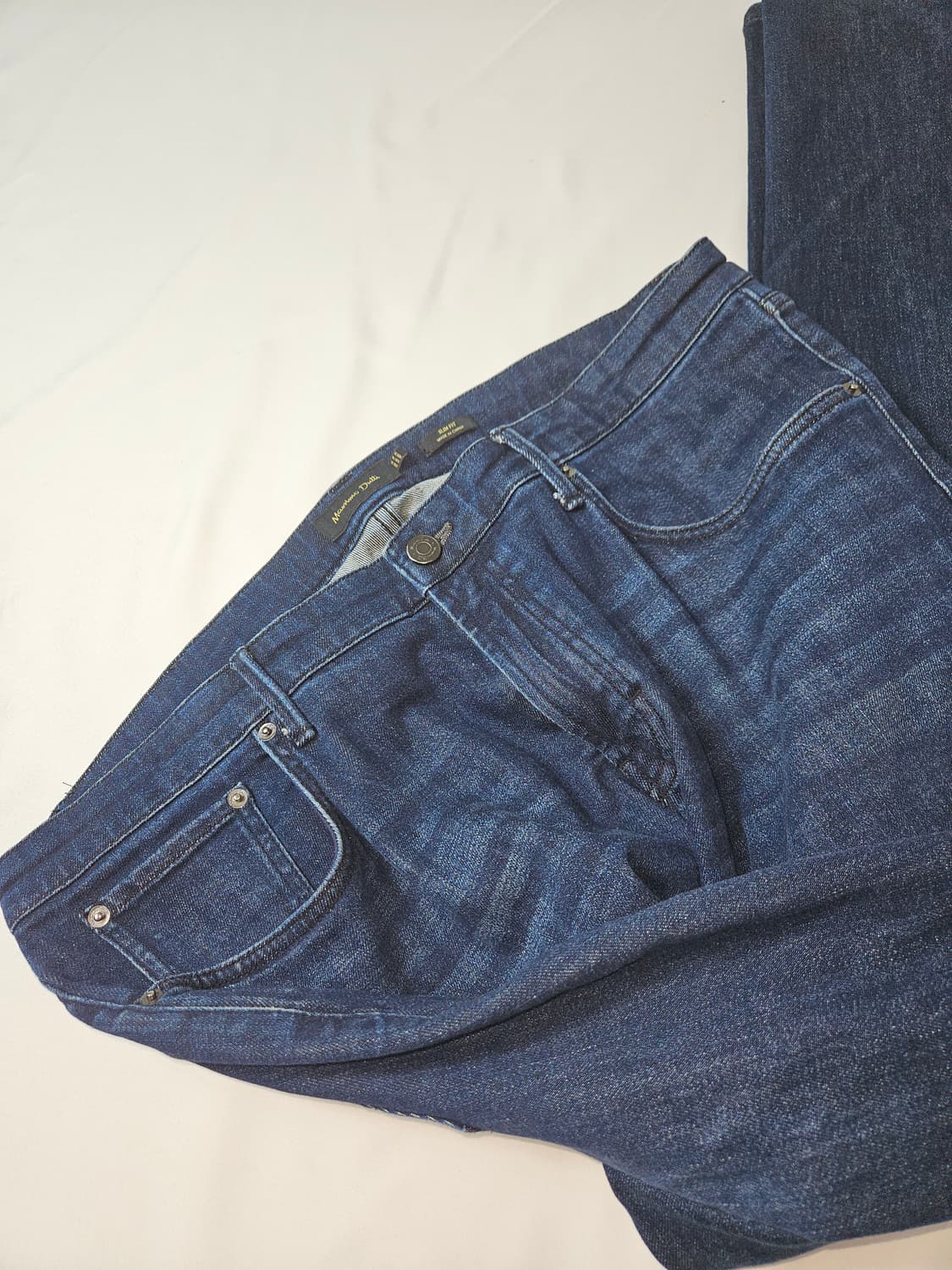 마시모두띠 옴므 청바지 데님팬츠 진 가죽패치 38 상품이미지3