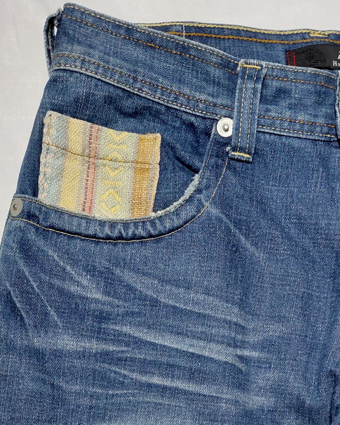 [M] 도미네이트(Dominate) 에스닉 포인트 빈티지 데님 반바지 상품이미지2