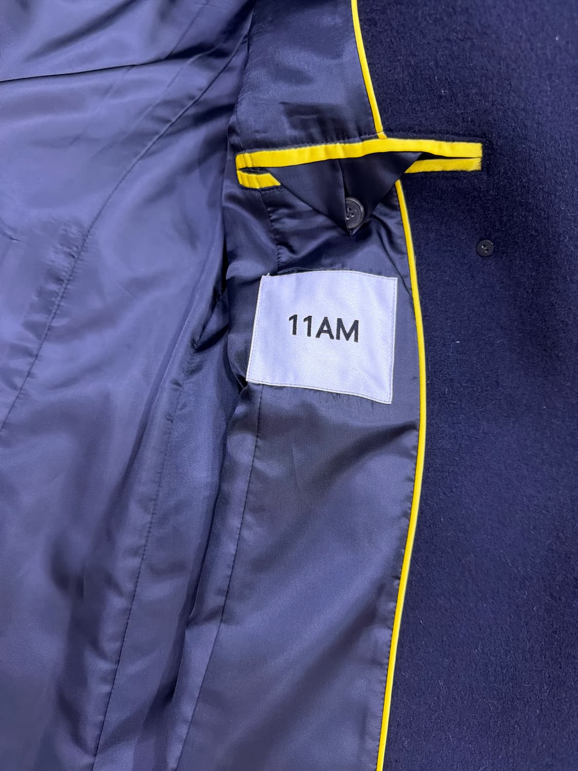 11AM 네이비 클래식 울 롱 코트 S 상품이미지9