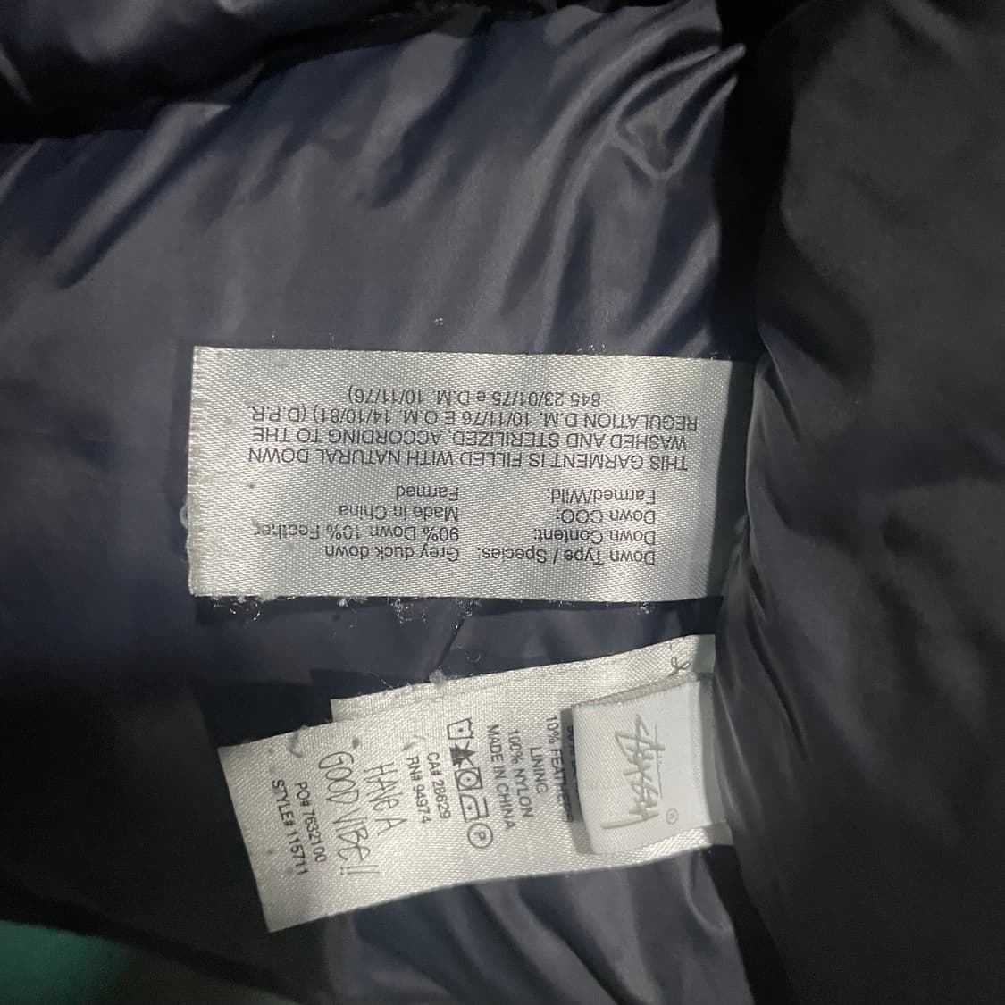 스투시 다운푸퍼 패딩 블랙L 상품이미지6