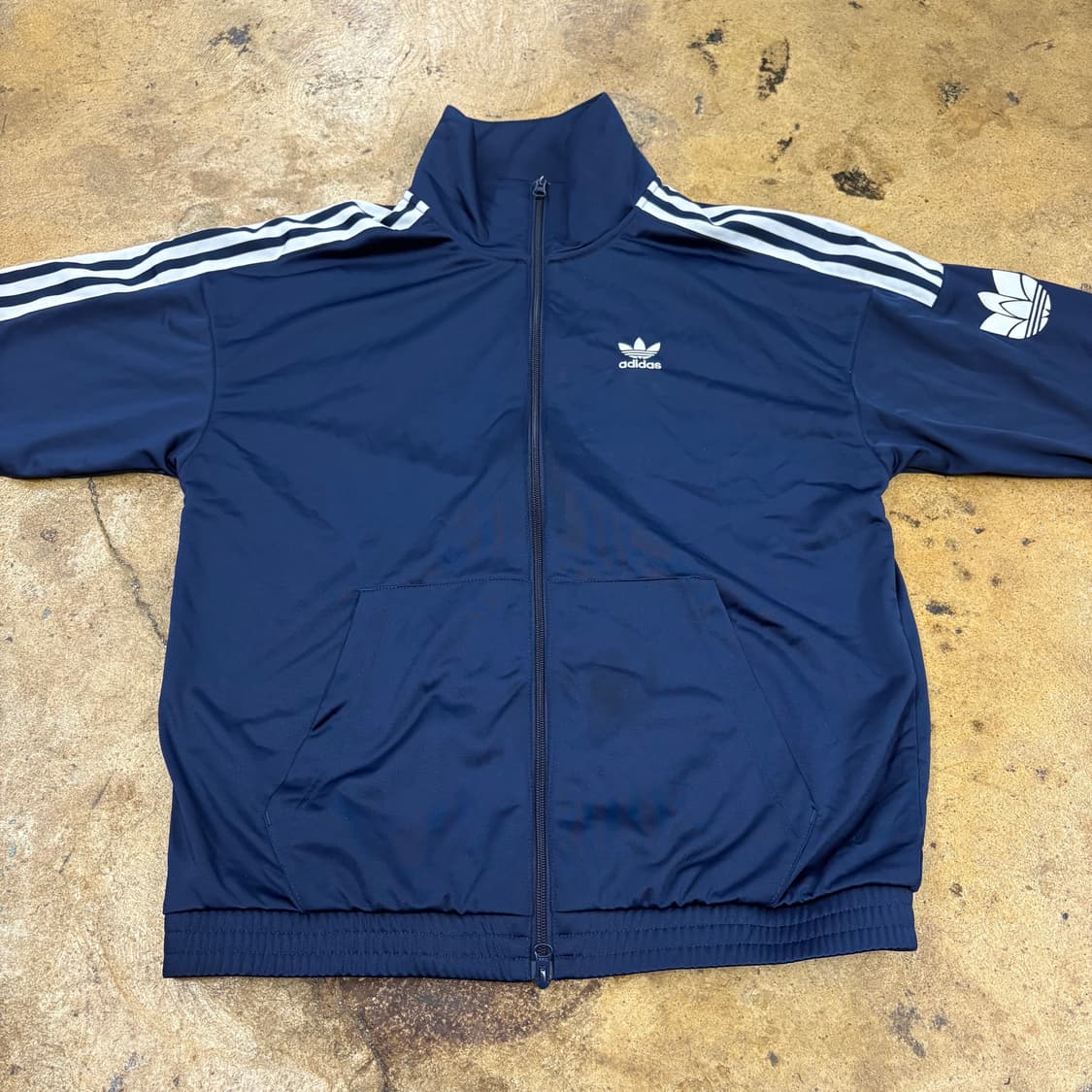 [정품/95,M] 아디다스 트레포일 트랙탑 져지 네이비 b15 상품이미지3