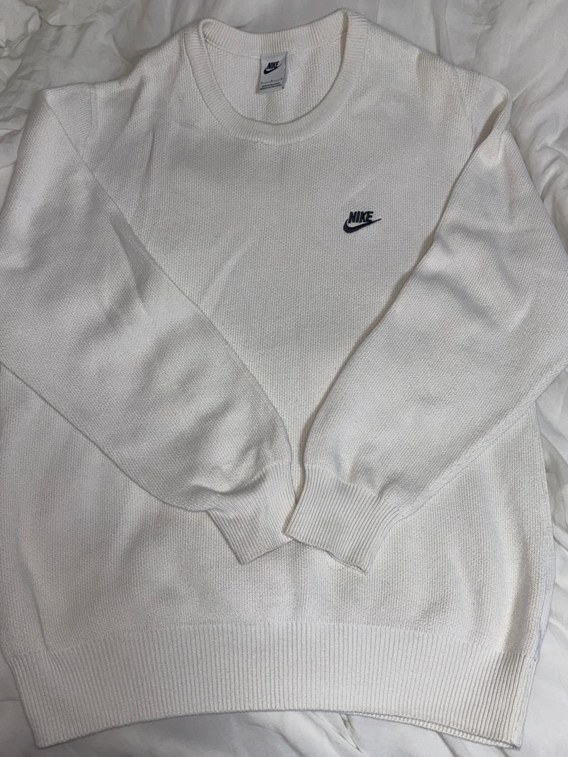 나이키 화이트 니트 상품이미지1