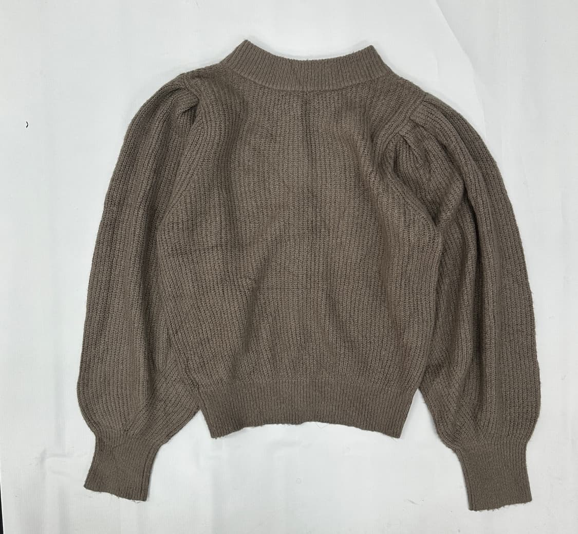 🤎슈슈룬 쇼콜라깔 퍼프 니트 가디건🤎 라떼갸루 브라운 가을 핀터 상품이미지3