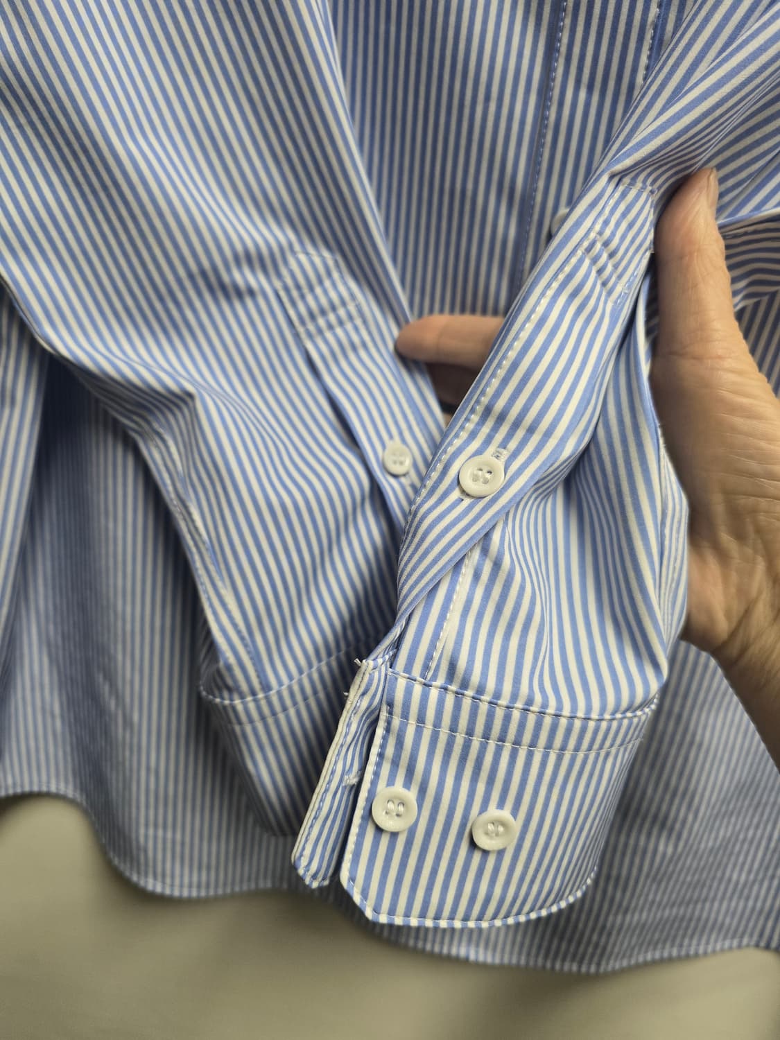 빅사이즈)코모도 스트라이프 셔츠 115 상품이미지2