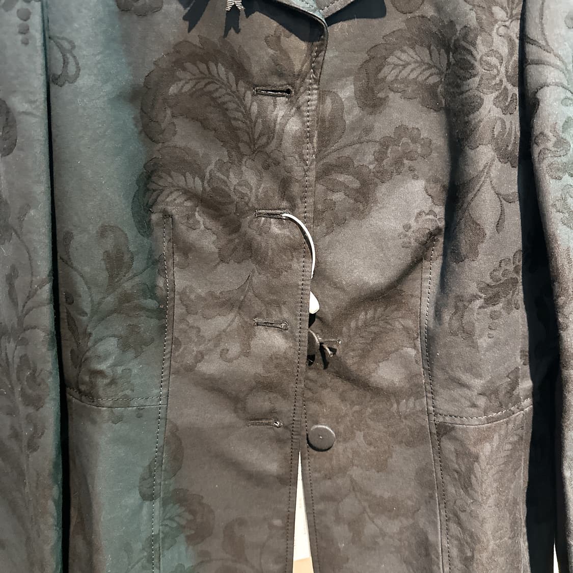 에르뎀 여성 코튼 네이비 자수 자켓 상품이미지3