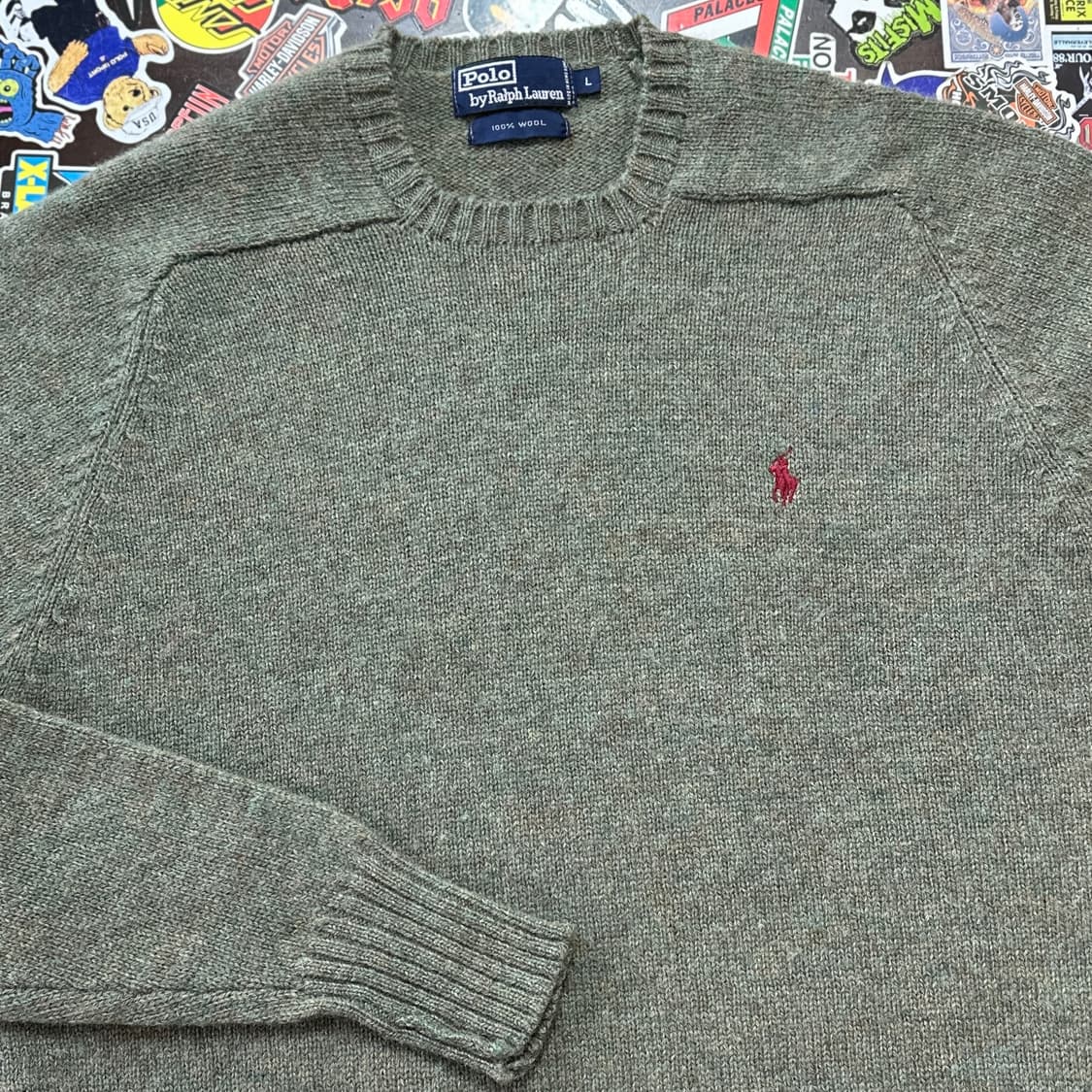 90s 폴로 랄프로렌 울 니트 스웨터 L 상품이미지3