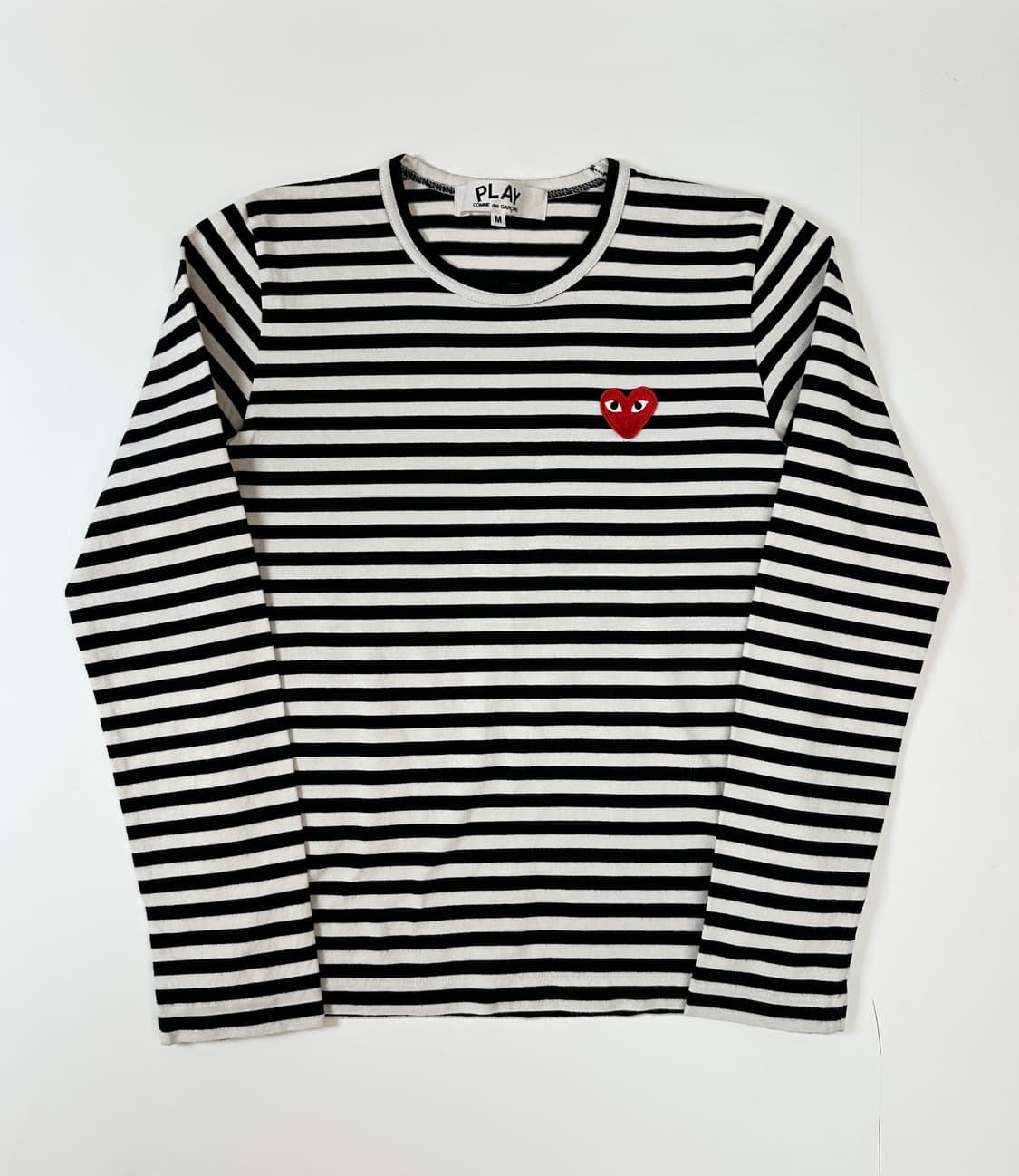 꼼데가르송 플레이 하트와펜 보더 롱슬리브 M  상품이미지1