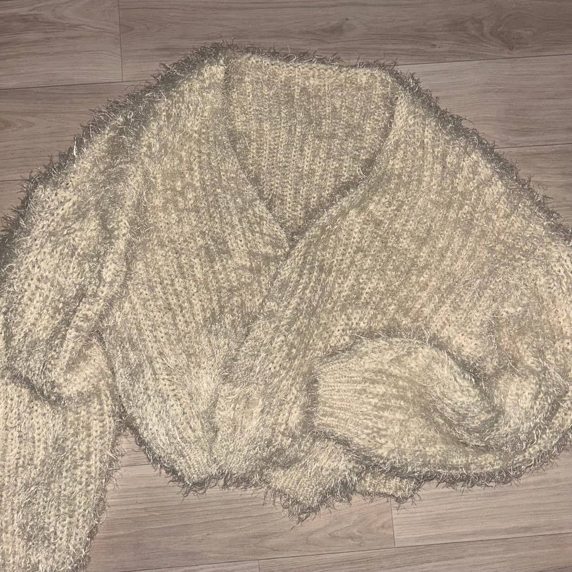 빈티지 앙고라 부클 퍼 가디건 상품이미지1