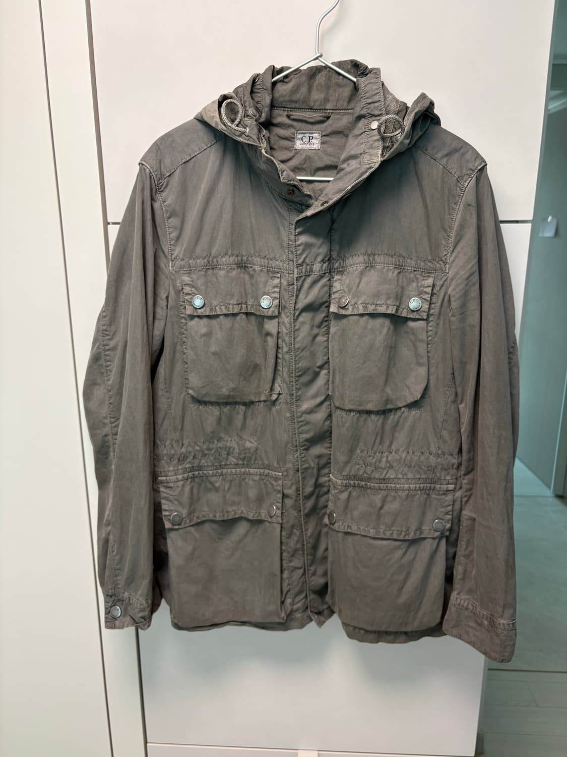 C.P. Company 씨피컴퍼니 후디드 컴뱃 자켓 카키 100사이즈 상품이미지1