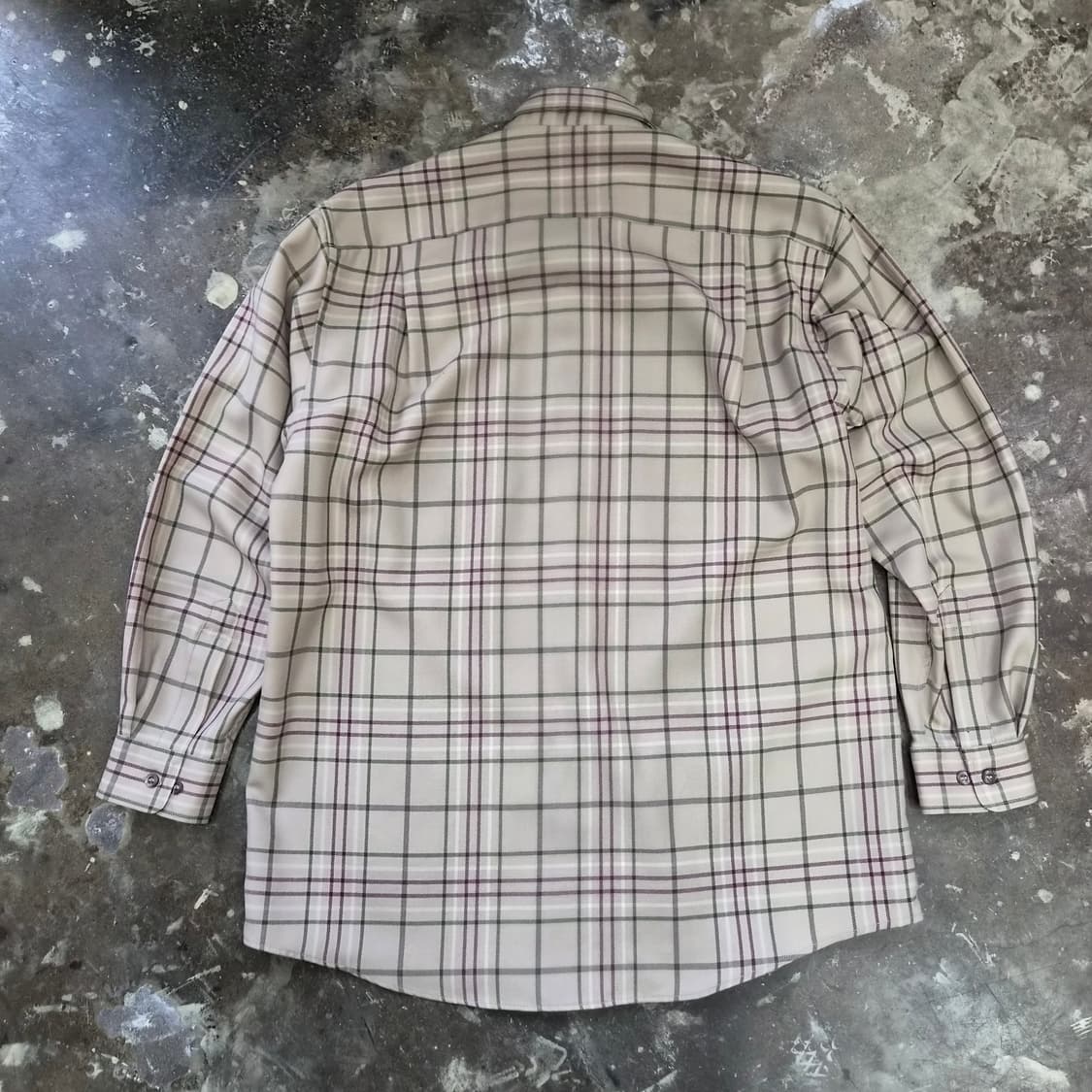 95) 빈티지 입생로랑 체크셔츠 남방 상품이미지4