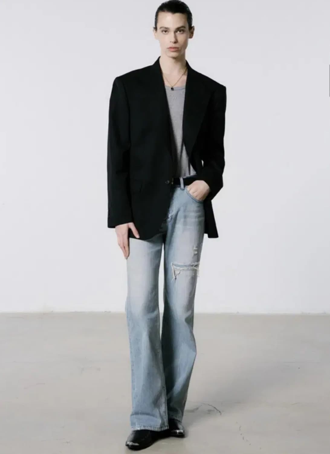 세비지 부츠컷 데님 L 상품이미지2