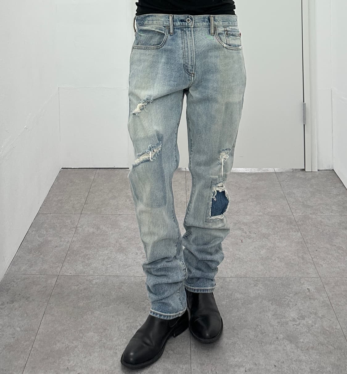 Gap Distressed Patchwork Denim Jeans 상품이미지2