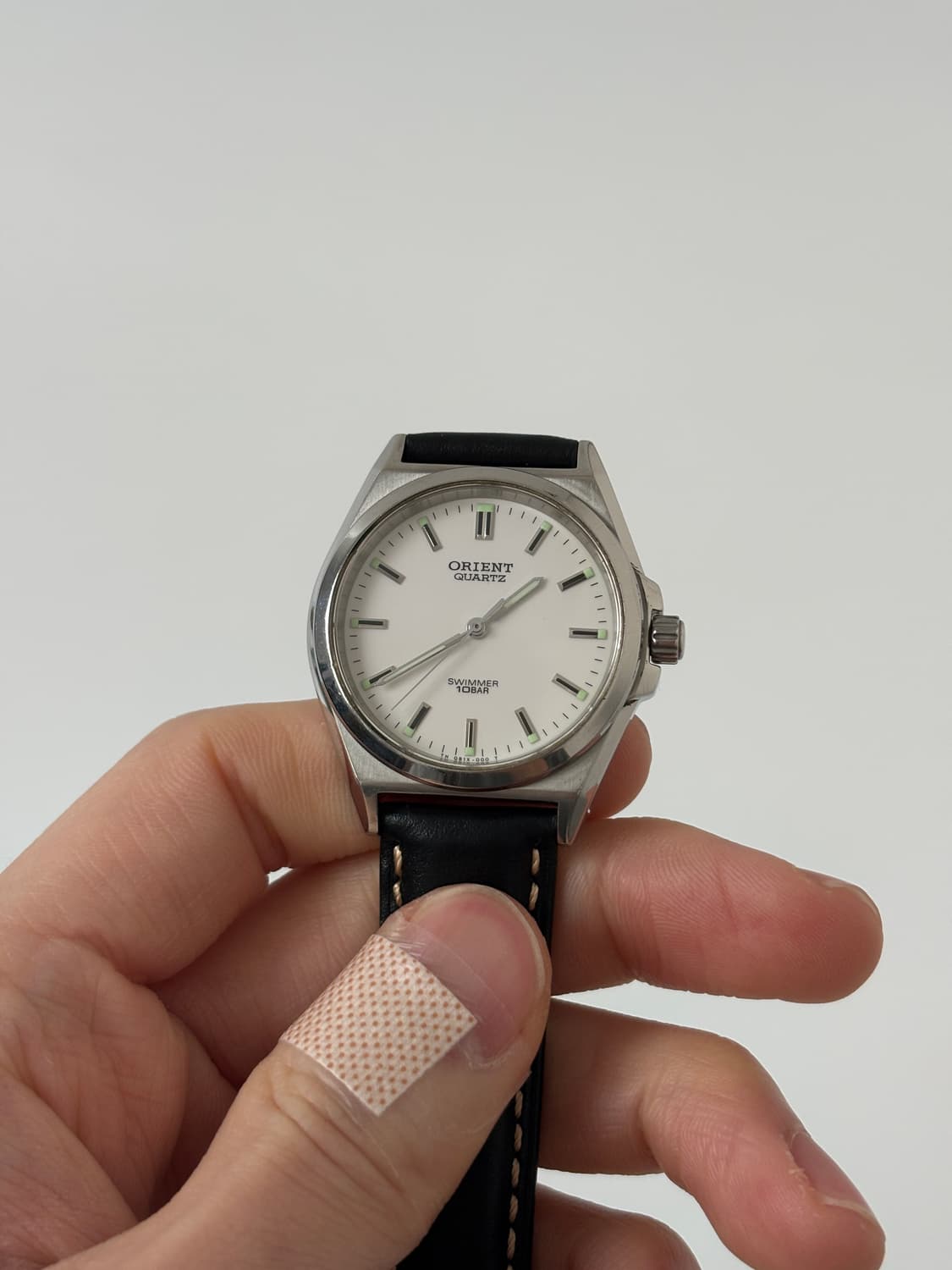1990s Swimmer White Dial Silver Quartz 상품이미지1