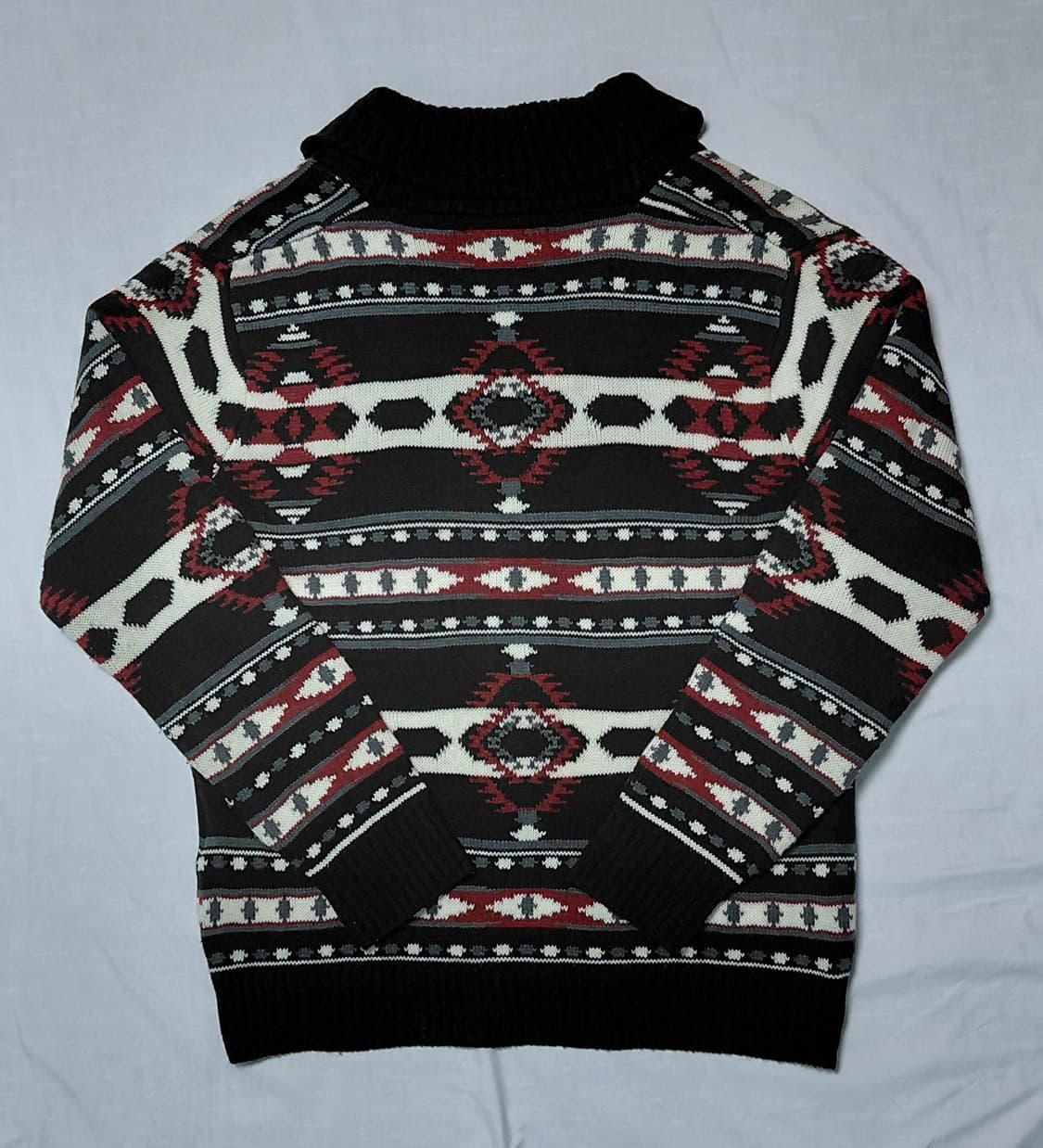 아메카지 감성 LOCK HEAVEN 네이티브 패턴 코위찬 숄칼라 가디건 상품이미지8