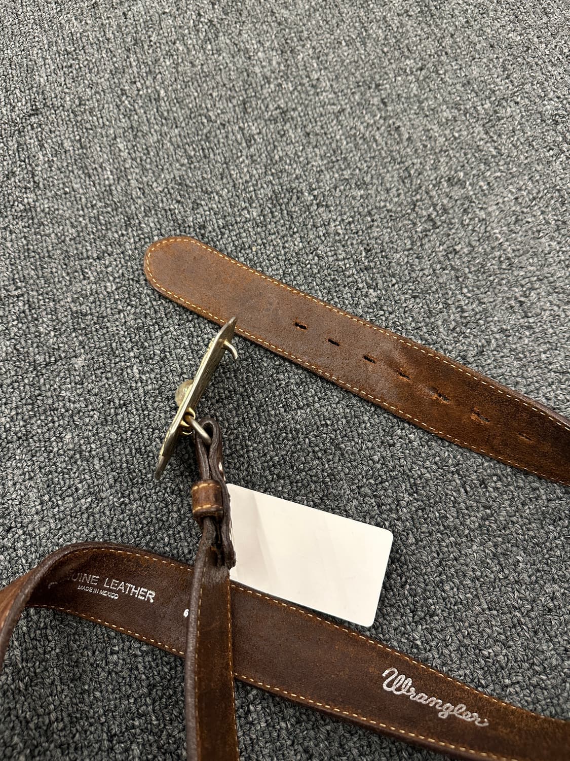 랭글러 빈티지 버클 가죽벨트 상품이미지5