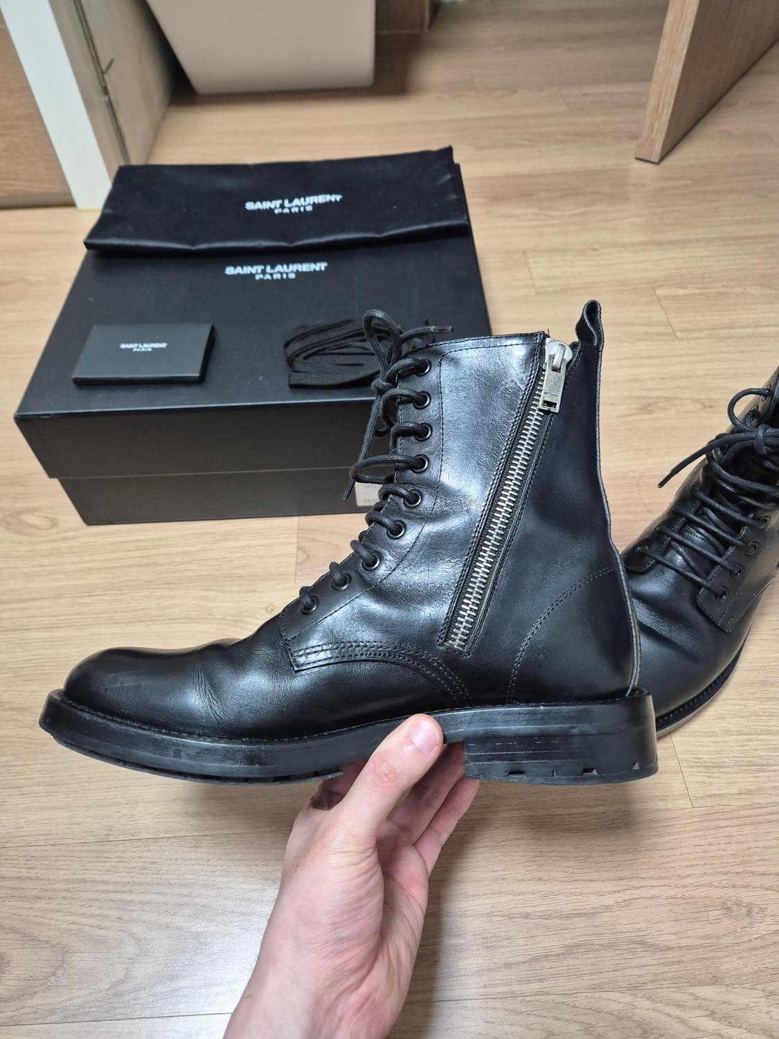 (41)생로랑 FW15 에디 슬리먼 더블지퍼 컴뱃부츠 상품이미지2