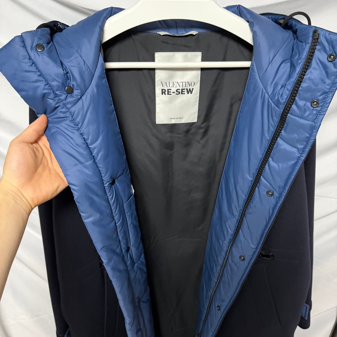 [S+급/48] 발렌티노 오버핏 롱 패딩 후드 자켓 블랙 상품이미지7