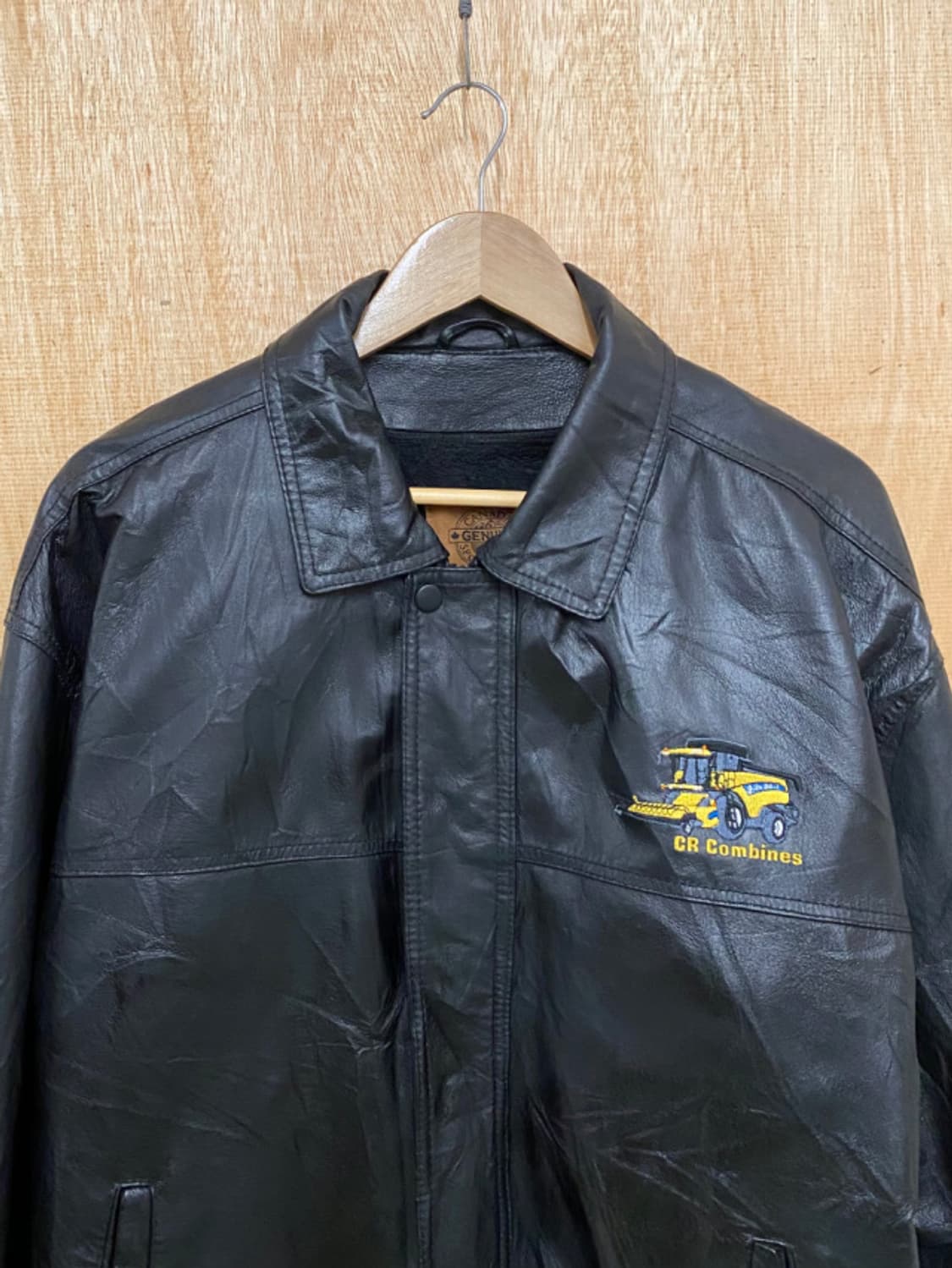 VTG leather bomber jacket 핀터레스트 레더 자켓 상품이미지4