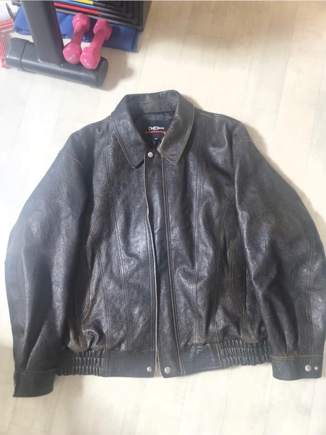 도프제이슨 프리미엄 커브드 램스킨 레더 자켓 2xl 상품이미지3