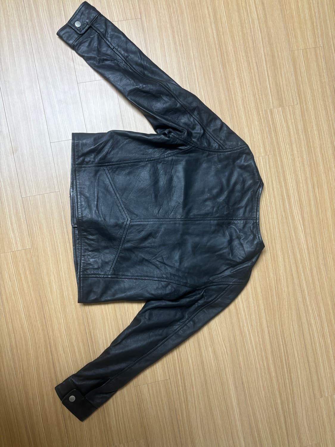 Jtp leather 램스킨 사선지퍼 가죽자켓 상품이미지5