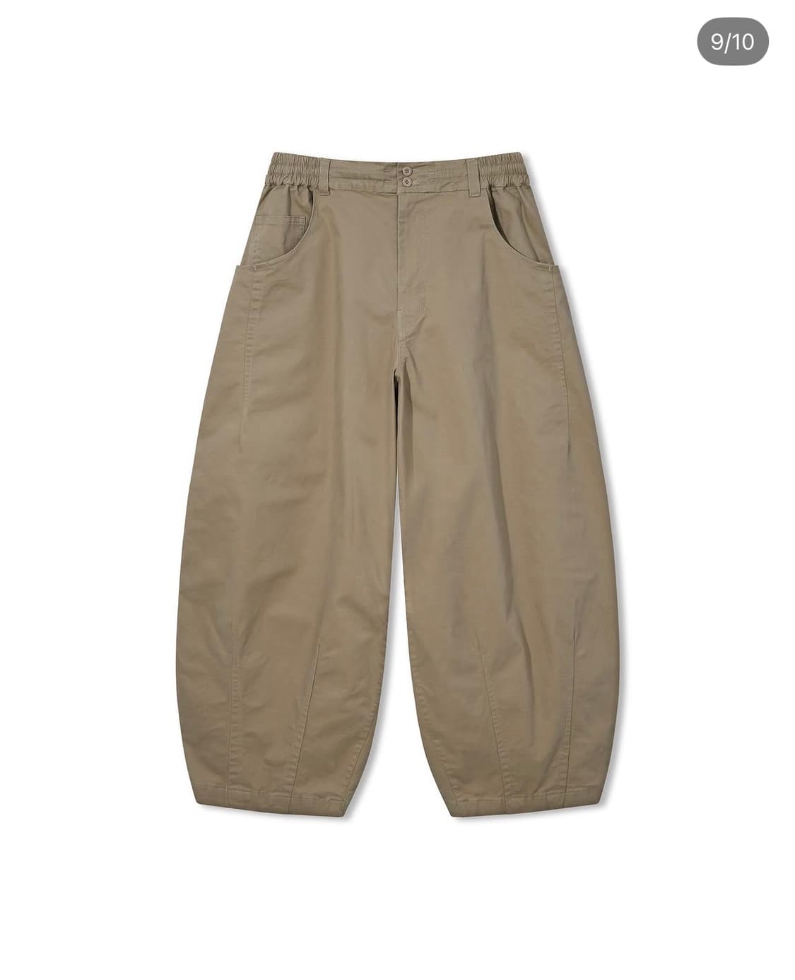 앵글런 anglan pit pocket 다트 치노 벌룬 팬츠 베이지 상품이미지1