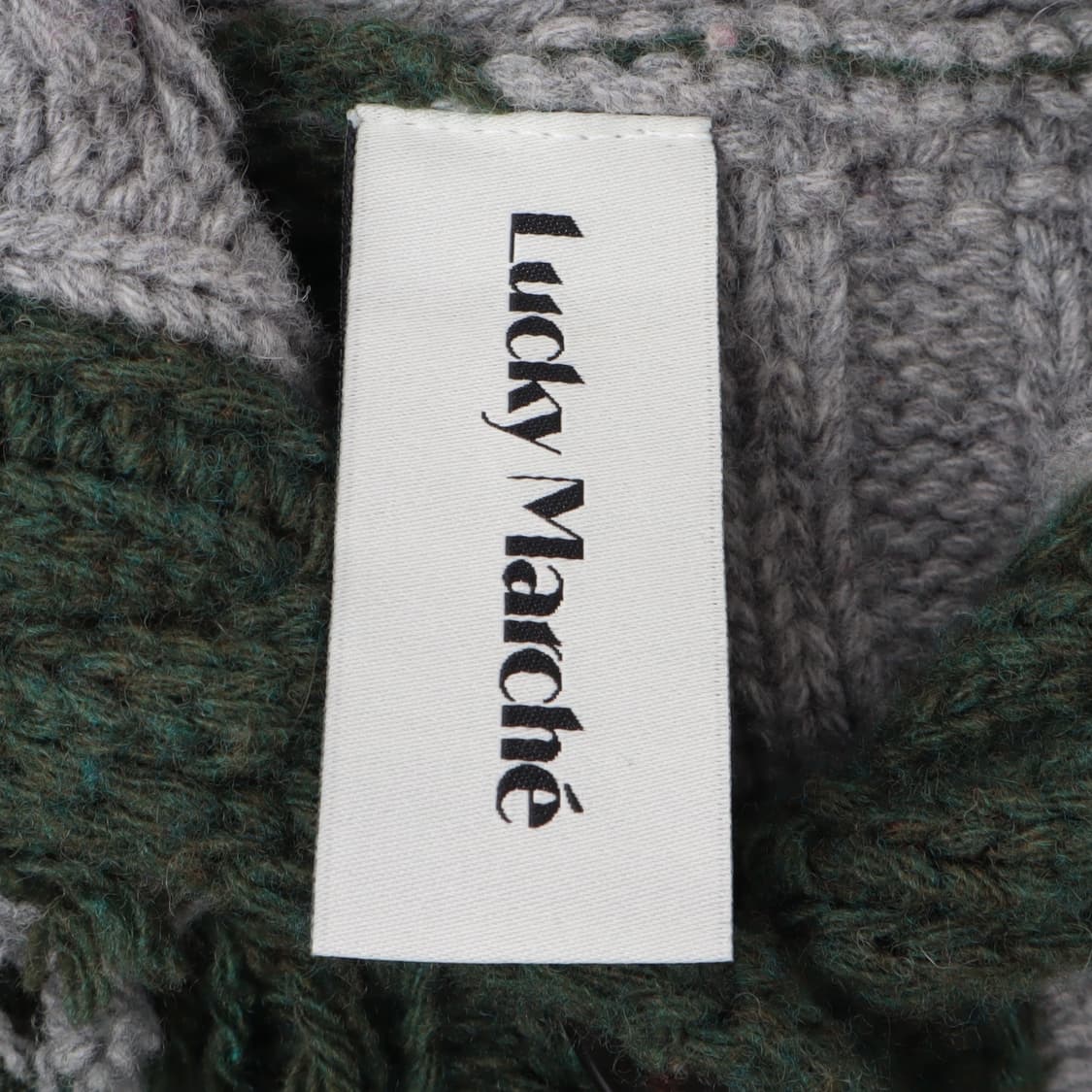 Lucky Marche 22fw 패치워크 니트 가디건 상품이미지8