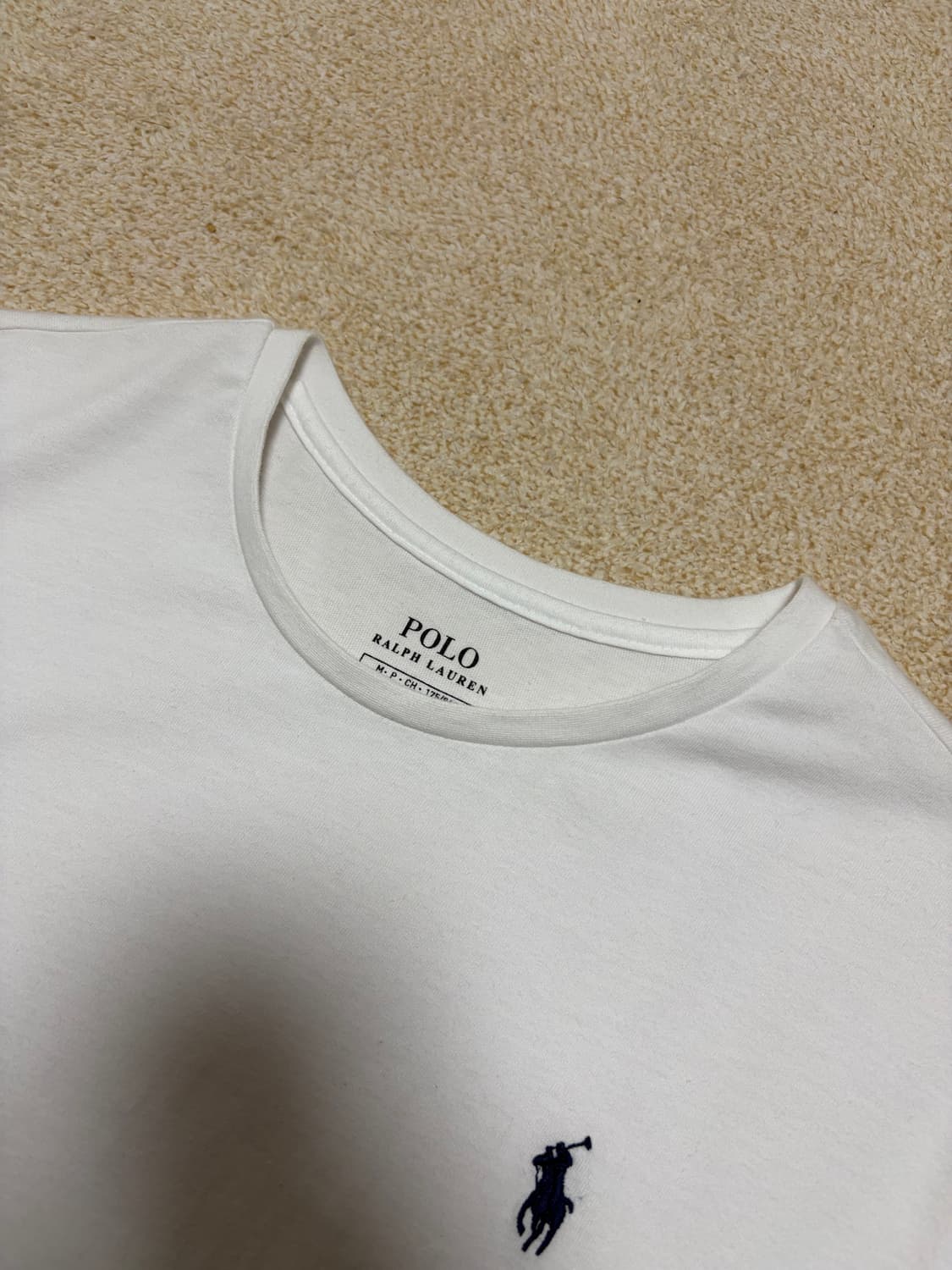 M) 폴로 랄프로렌 포니 로고 반팔티 화이트 상품이미지2