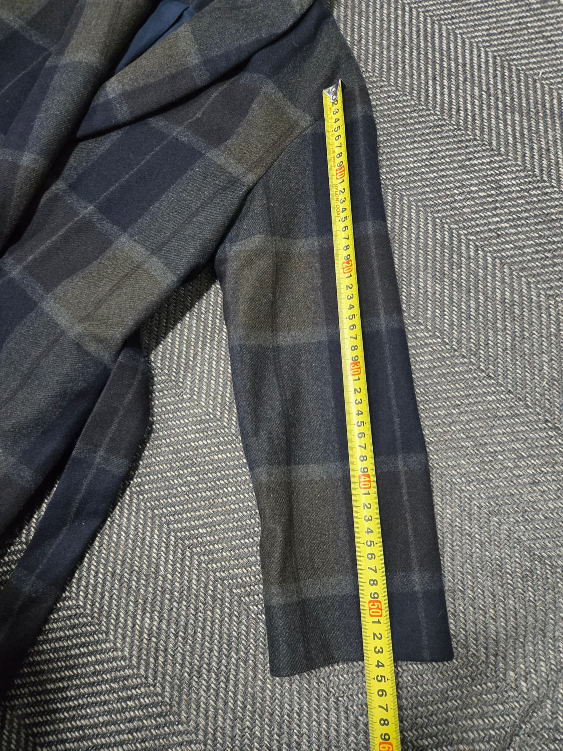 코스 COS 모75% 혼방 체크 코트 상품이미지7