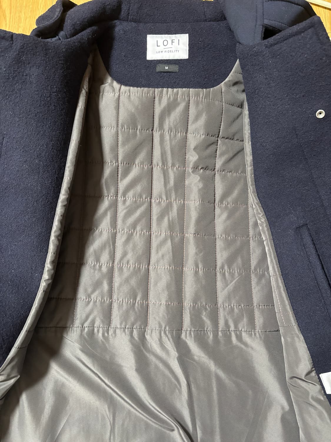 로파이 더플 코트 네이비 상품이미지5