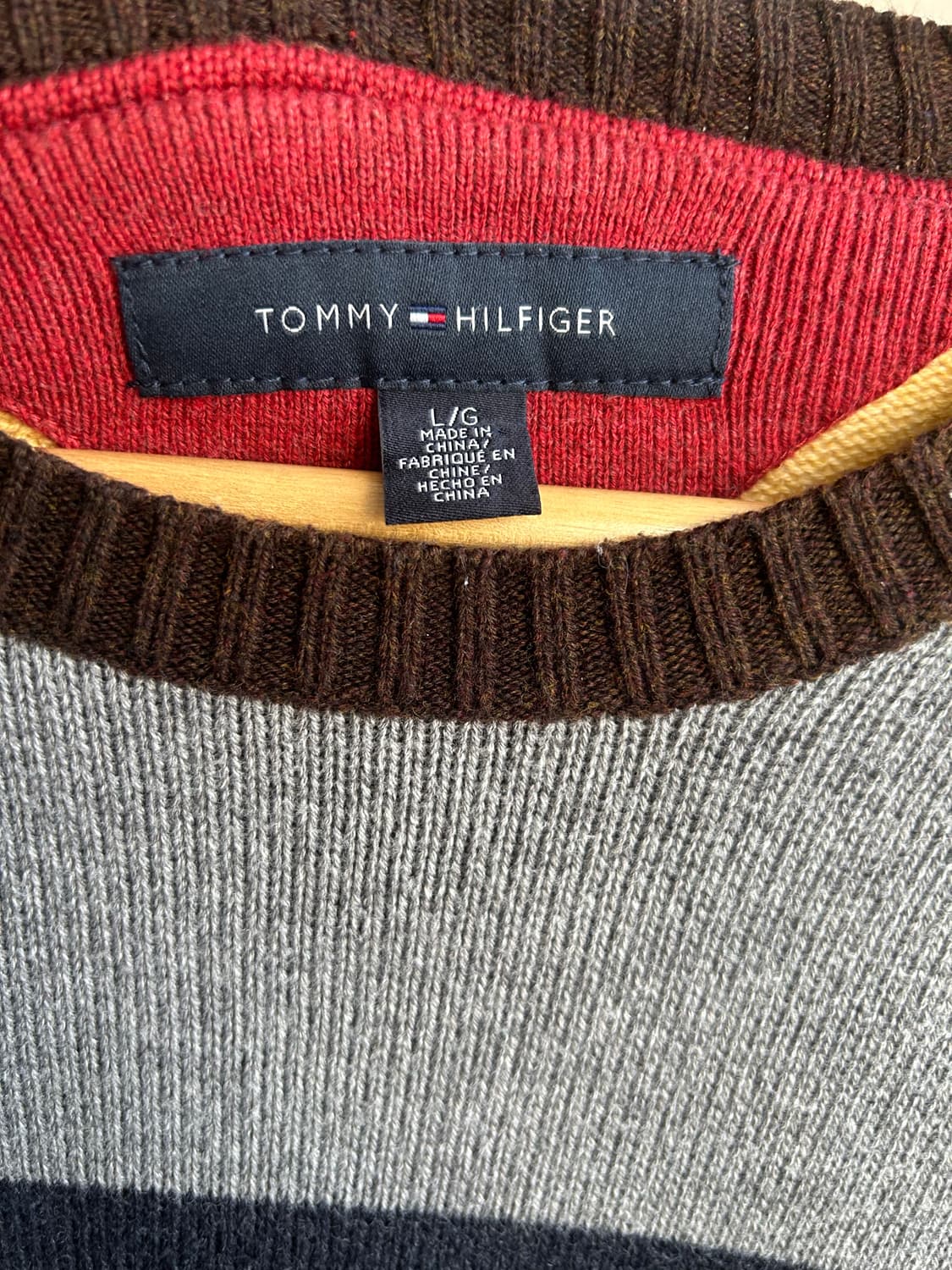 00’s 타미힐피거 칼라블럭 니트 상품이미지3