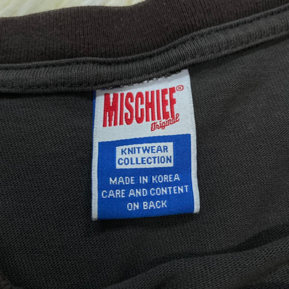 미스치프 프린팅 롱슬리브 다크 그레이 상품이미지4