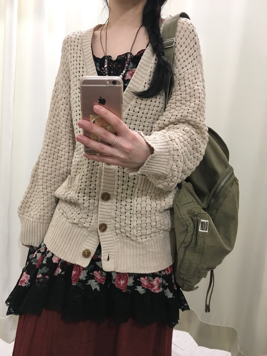 Loose Fit Crochet Cardigan 상품이미지1