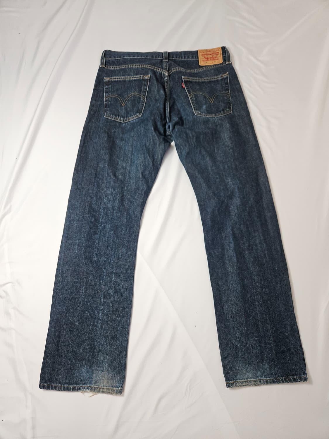 00s 리바이스 514 워싱 데님팬츠 부츠컷 스트레이트진 빈티지 35 상품이미지1