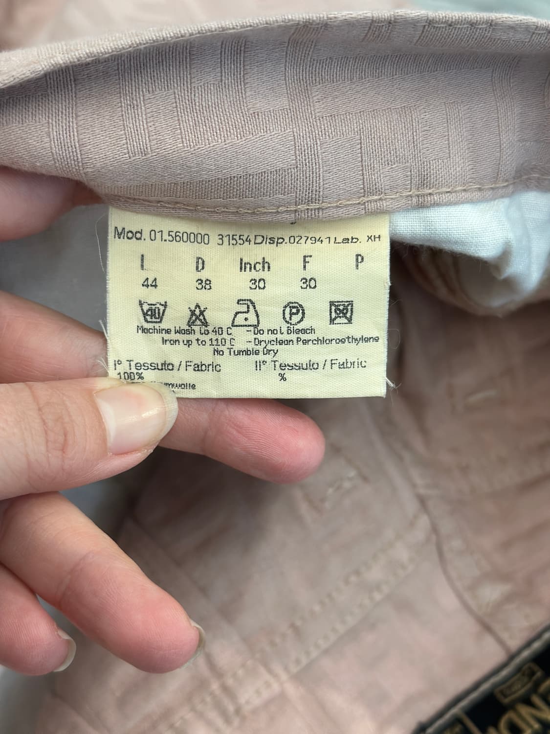 펜디 더스티핑크 주카 코튼 팬츠 상품이미지8