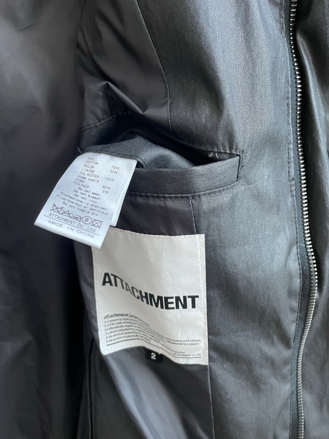 어태치먼트 코티드 패딩 자켓 상품이미지8