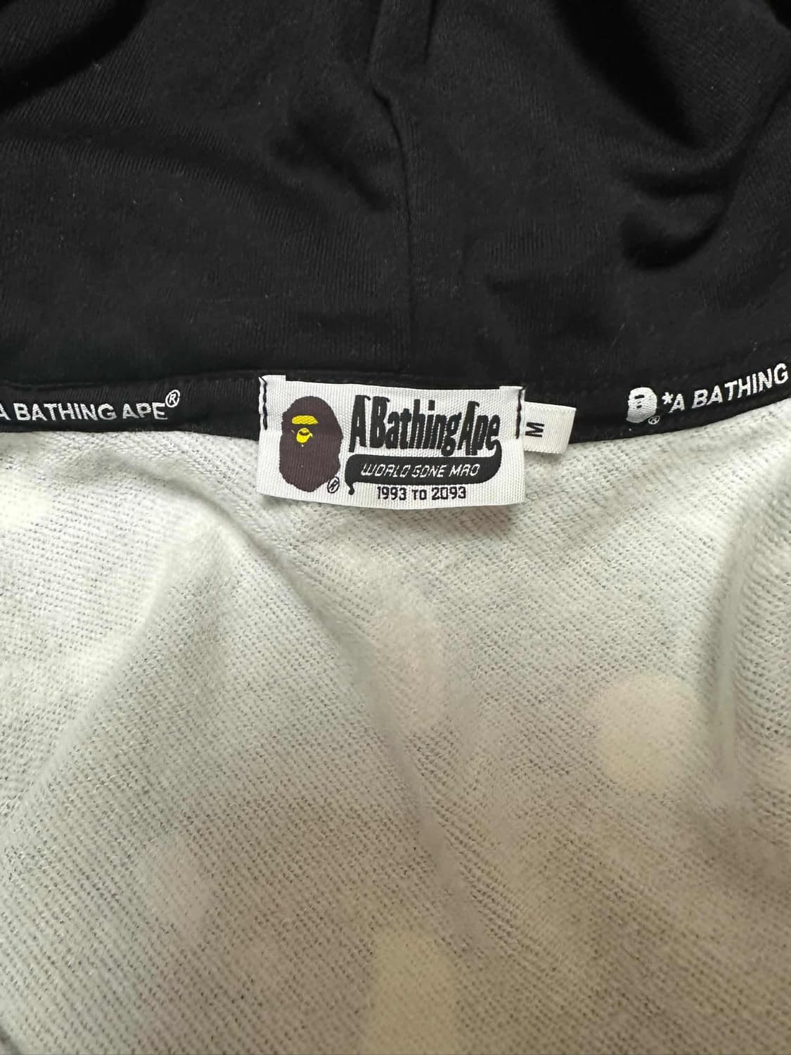 베이프 샤크 블랙 카모 후드집업 상품이미지4