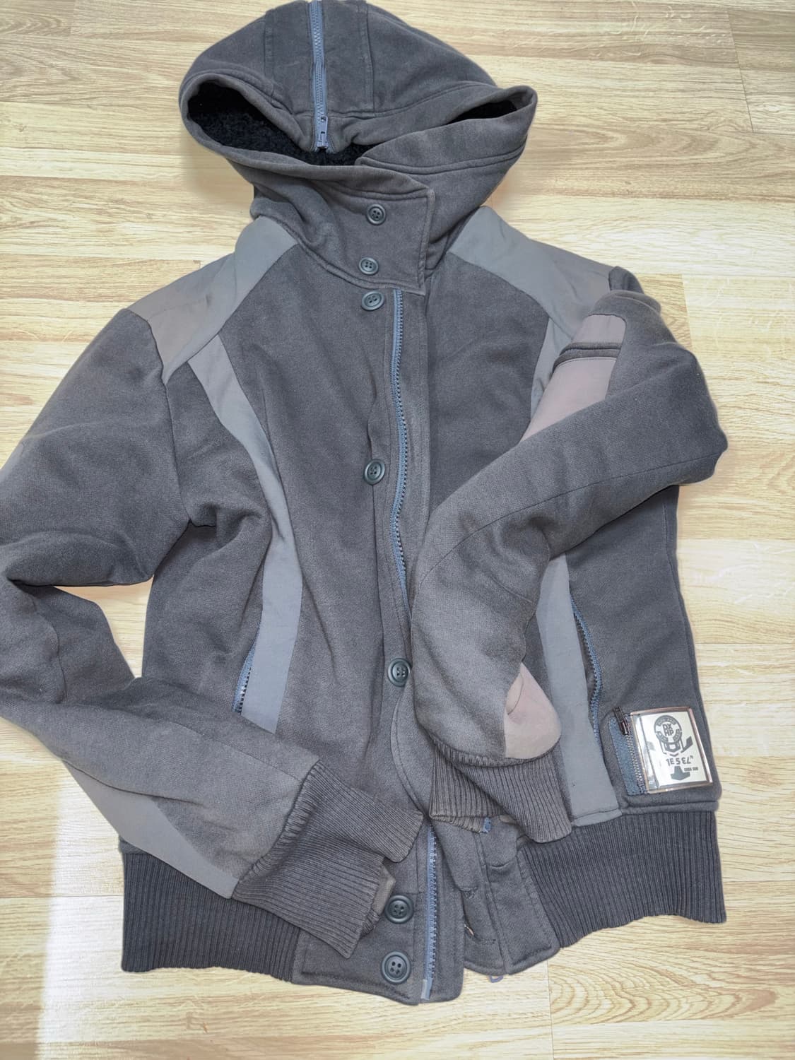 디젤 기모 후드집업 L 상품이미지1
