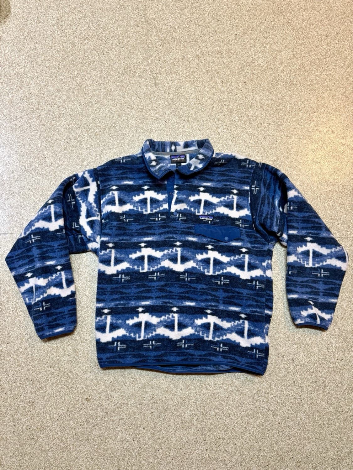 97FW 파타고니아 신칠라 스냅-T 블루/화이트 상품이미지1