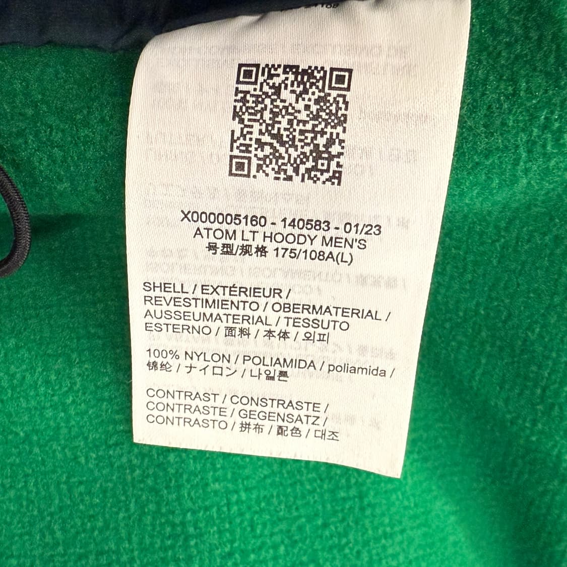 [정품/L] 아크테릭스 아톰LT 후디 L사이즈 정글 색상 b15 상품이미지6